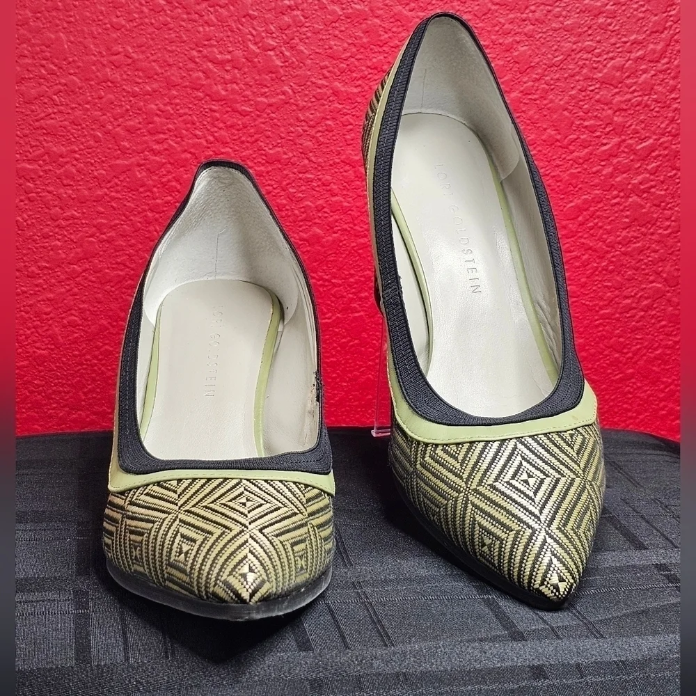 Lori Goldstein Block Heeled Pump Women's Size 11M_2